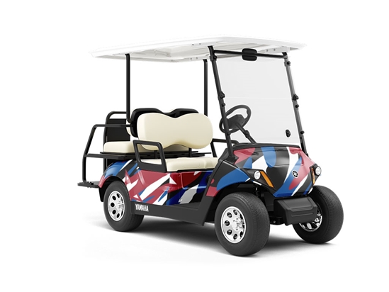 Patriotic Camo Americana Wrapped Golf Cart
