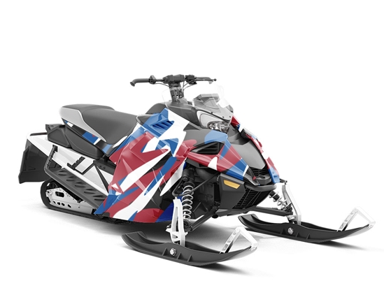 Patriotic Camo Americana Custom Wrapped Snowmobile