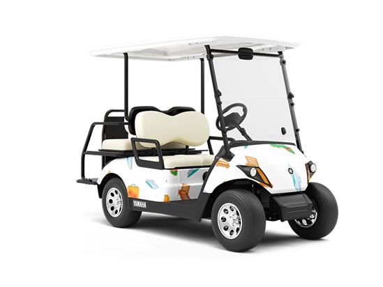 Florida Vacation Americana Wrapped Golf Cart