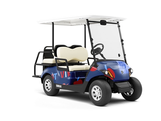 Mountain State Americana Wrapped Golf Cart