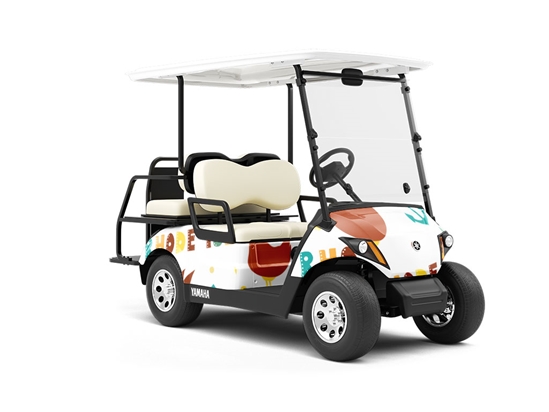 Ocean State Americana Wrapped Golf Cart