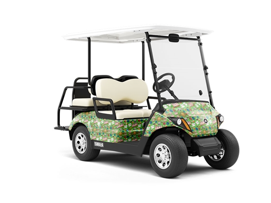 Viva Vegas Americana Wrapped Golf Cart