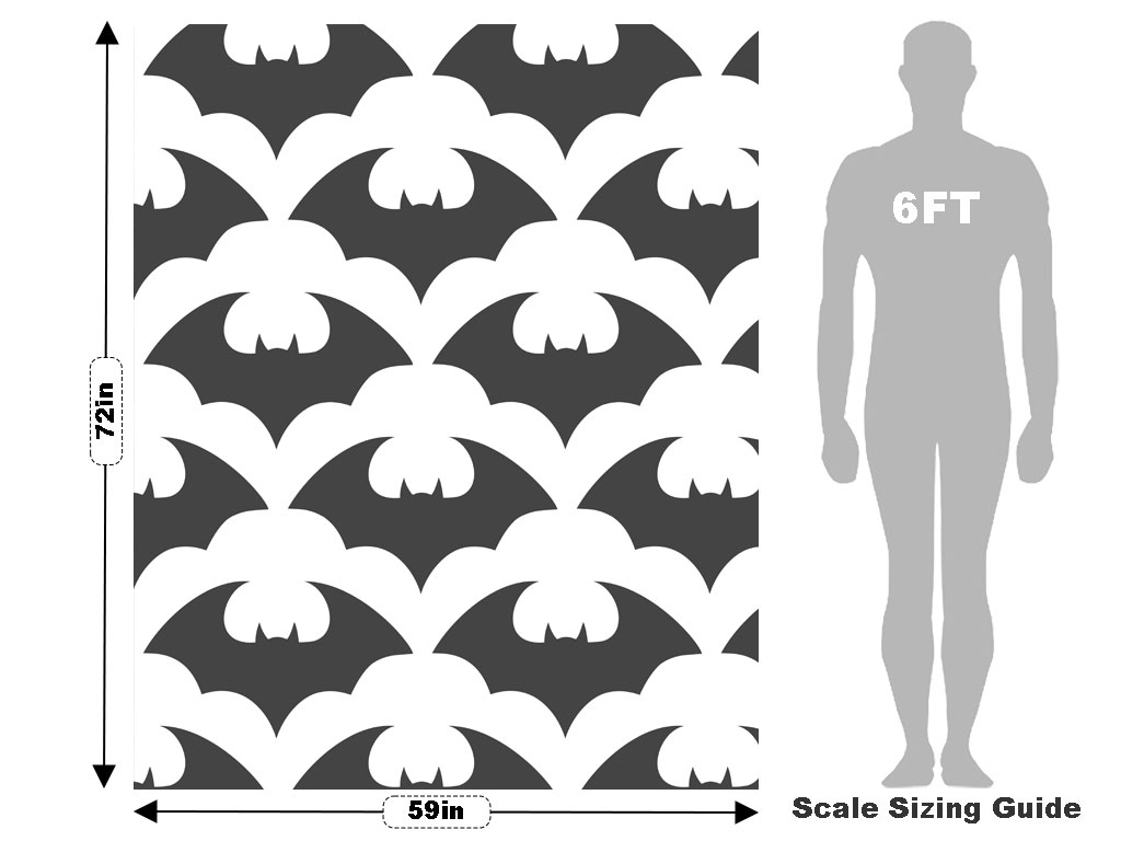 Man Bat Animal Vehicle Wrap Scale
