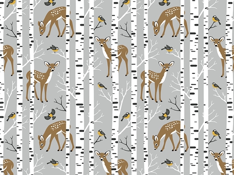 Rwraps™ Deer Print Vinyl Wrap Film - Birchwood Beauties