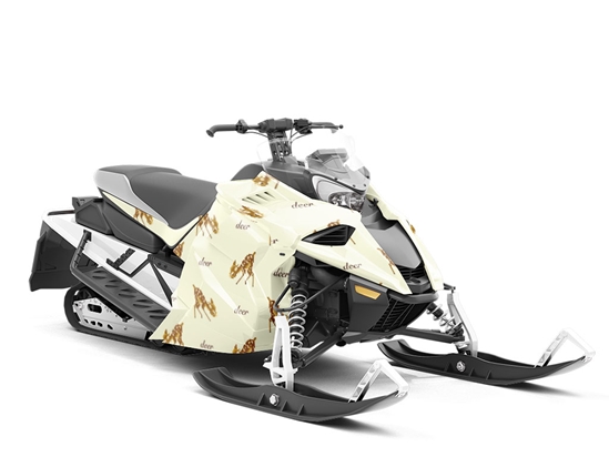 Pixel Faun Animal Custom Wrapped Snowmobile