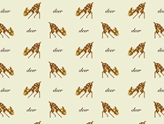 Pixel Faun Animal Vinyl Wrap Pattern