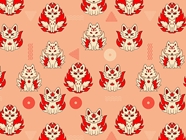 Lovely Kitsune Animal Vinyl Wrap Pattern