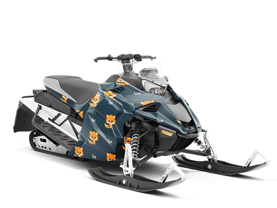 Pixel Tails Animal Custom Wrapped Snowmobile