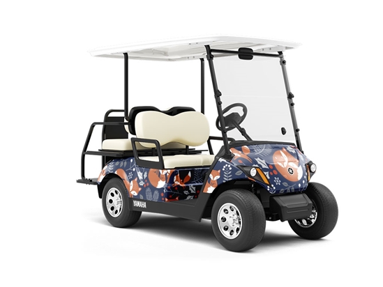 Winter Woods Animal Wrapped Golf Cart