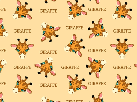 Rwraps™ Giraffe Print Vinyl Wrap Film - Pixel Ruminant