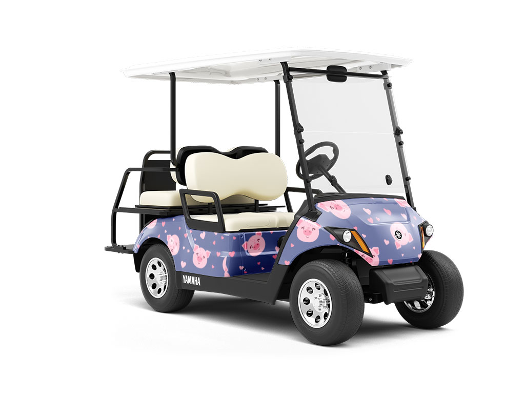 Dinner Service Animal Wrapped Golf Cart