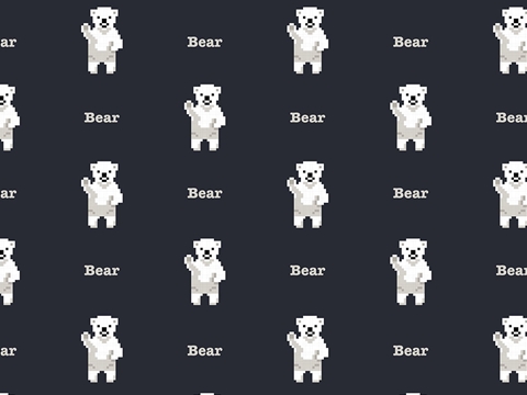 Rwraps™ Polar Bear Print Vinyl Wrap Film - Arctic Pixels