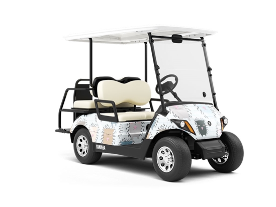 Socially Distanced Animal Wrapped Golf Cart
