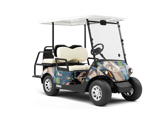 Sneaky Scavengers Animal Wrapped Golf Cart
