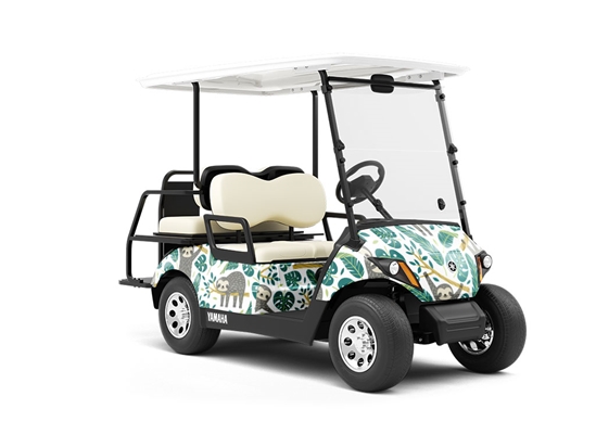 Midafternoon Nap Animal Wrapped Golf Cart