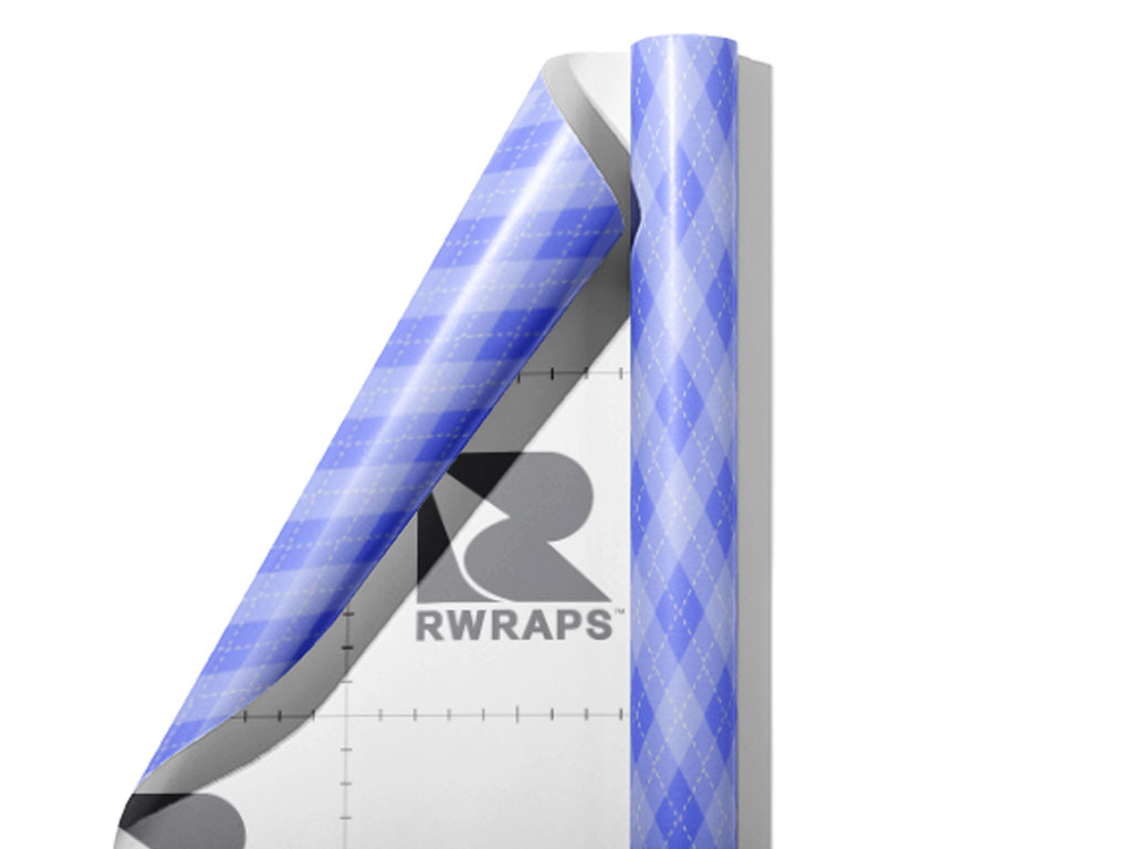 Blooming Periwinkle Argyle Wrap Film Sheets
