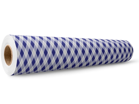 In the Navy Argyle Wrap Film Wholesale Roll