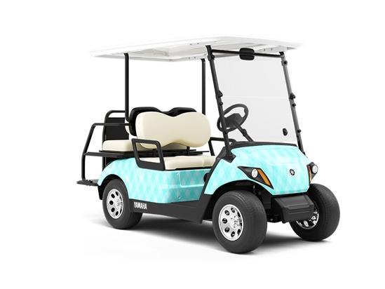 Rigid Aqua Argyle Wrapped Golf Cart