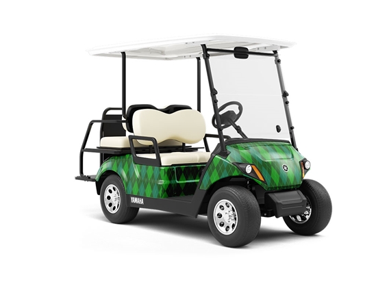 Salad for Lunch Argyle Wrapped Golf Cart