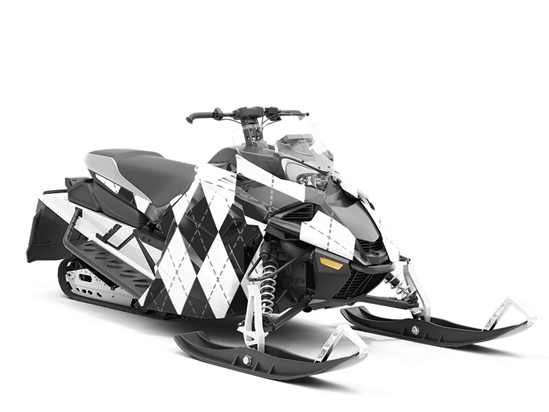 Play Checkers Argyle Custom Wrapped Snowmobile