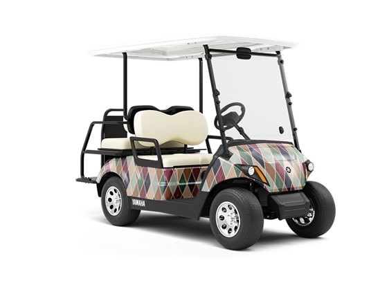 Hunting Ground Argyle Wrapped Golf Cart