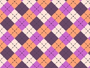 Purple Penchant Argyle Vinyl Wrap Pattern