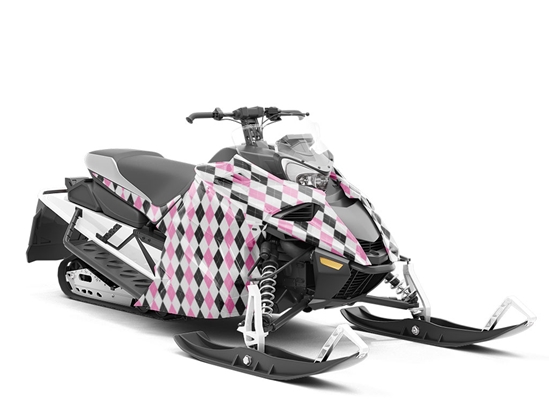 Seeded Fruits Argyle Custom Wrapped Snowmobile