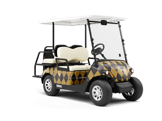 Biscotti Squares Argyle Wrapped Golf Cart
