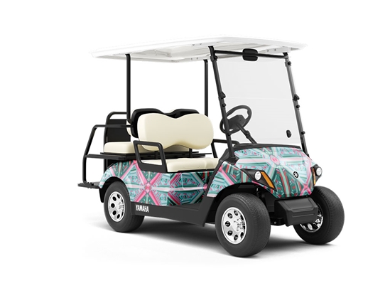 Make Out Art Deco Wrapped Golf Cart