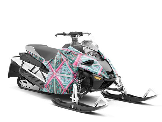 Make Out Art Deco Custom Wrapped Snowmobile