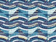 Water Static Art Deco Vinyl Wrap Pattern