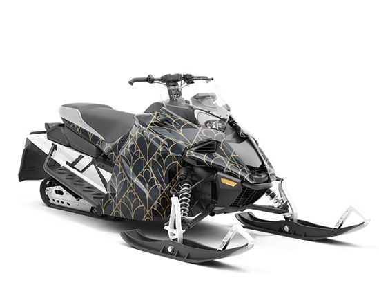 Library Visit Art Deco Custom Wrapped Snowmobile