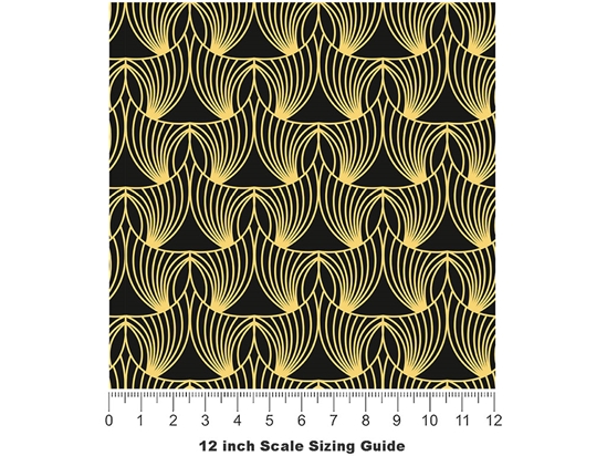 Sweep House Art Deco Vinyl Film Pattern Size 12 inch Scale