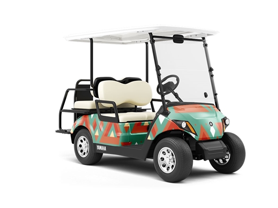 Holy Mountain Art Deco Wrapped Golf Cart