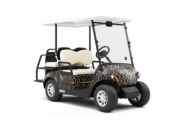 Elevator Cage Art Deco Wrapped Golf Cart