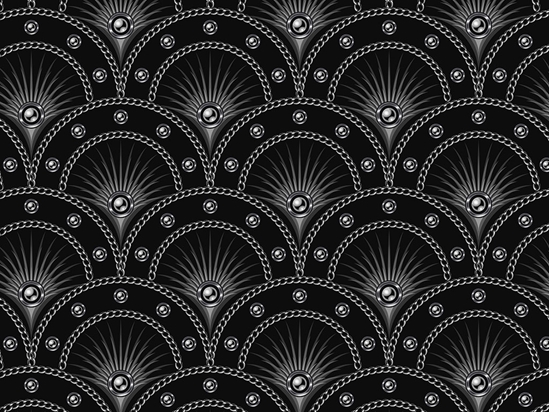 Pearls Eye Art Deco Vinyl Wrap Pattern