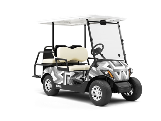 Starry Eyes Art Deco Wrapped Golf Cart