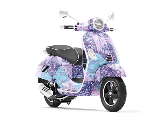 Spinning Hourglass Art Deco Vespa Scooter Wrap Film