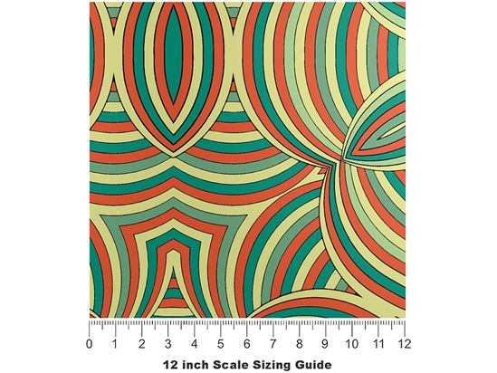 Expanded Selections Art Deco Vinyl Film Pattern Size 12 inch Scale