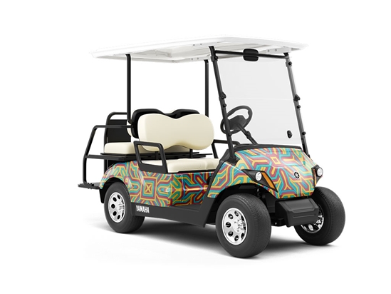 Organized Cords Art Deco Wrapped Golf Cart