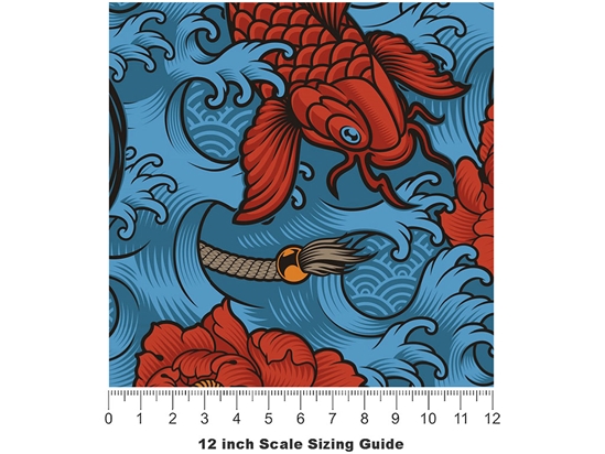 Blue Devil Asian Vinyl Film Pattern Size 12 inch Scale