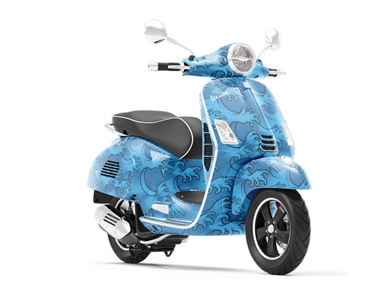 Japanese Waves Asian Vespa Scooter Wrap Film
