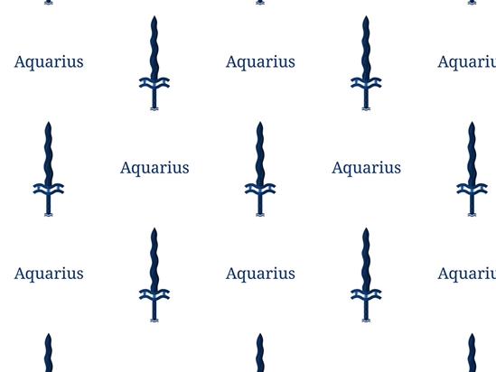 Aquarius Swords Astrology Vinyl Wrap Pattern