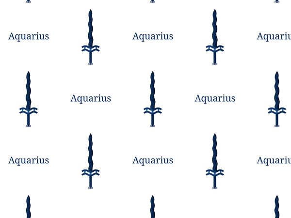 Aquarius Swords Astrology Vinyl Wrap Pattern
