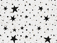 Black Starlight Astrology Vinyl Wrap Pattern