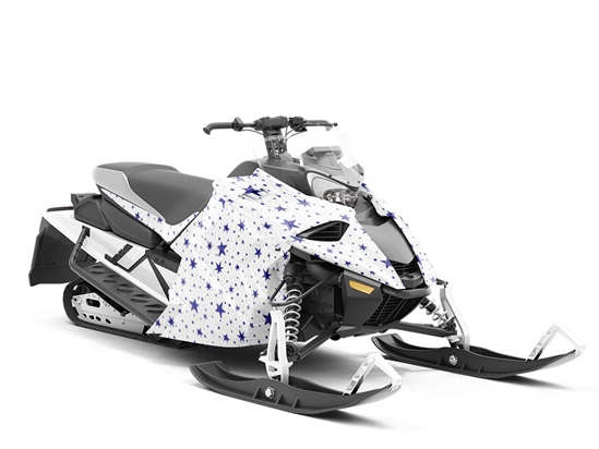 Blue Starlight Astrology Custom Wrapped Snowmobile