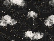 Cloudy Constellations Astrology Vinyl Wrap Pattern