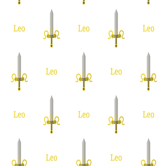 Leo Swords Astrology Vinyl Wrap Pattern
