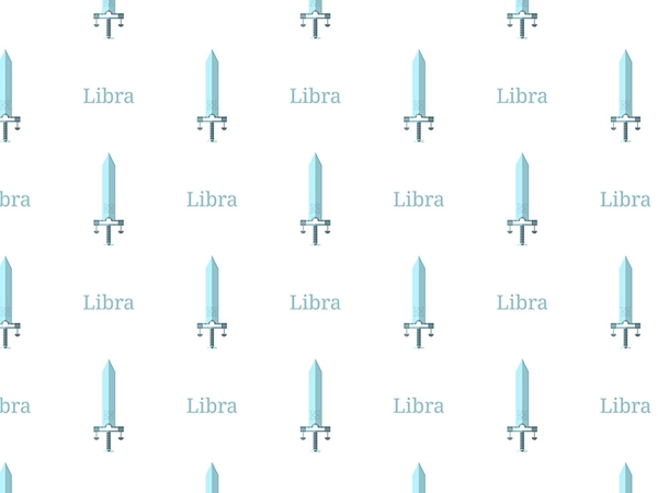 Libra Swords Astrology Vinyl Wrap Pattern