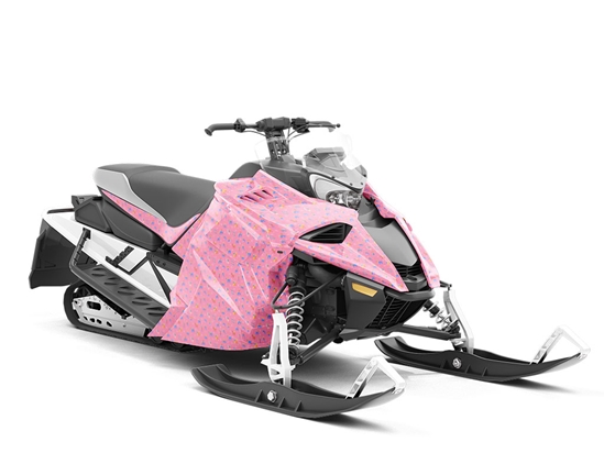 Pink Friends Astrology Custom Wrapped Snowmobile